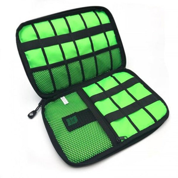 Multi Function Waterproof Travel Carry Protective Data Cable Storage Bag Black Storage Bags
