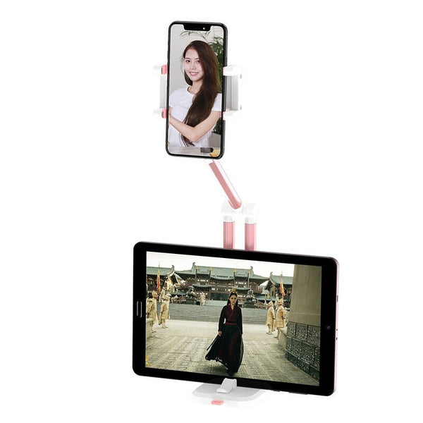 Multi Functional 360U00b0 Rotation Foldable Mobile Phone Bracket Rose Gold Mounts & Holders