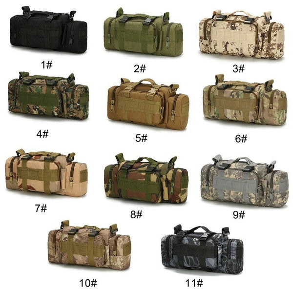 Multi Functional Camouflage Tactic Waist Bag Crossbody Pack Pouch Shoulder Belt Range Outdoor Sports Hiking Cycling Fishing 10