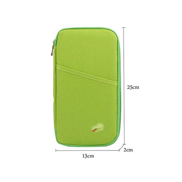 Multi Functional Travel Passport Package Holder Case Pink Travel Wallets