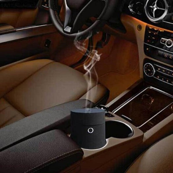 Multi Purpose Car Portable Usb Aroma Humidifier Dual Modes Diffuser Air Fresher Black