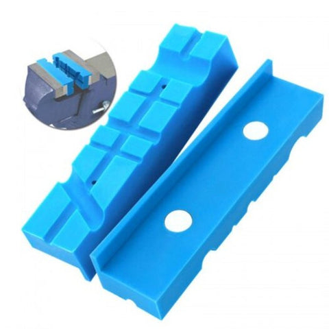 Multi Purpose Magnetic Metal Vise Protective Sleeve 2Pcs Blue Clamps & Vices