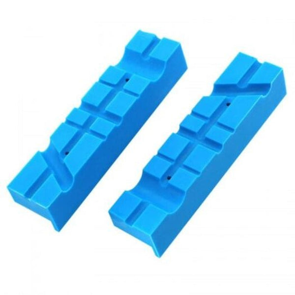 Multi Purpose Magnetic Metal Vise Protective Sleeve 2Pcs Blue Clamps & Vices
