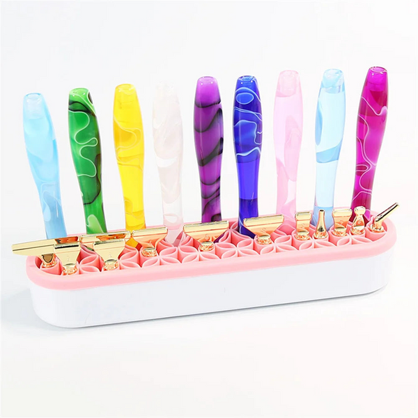 Multi Purpose Desktop Organizers Silicone Cosmetic Storage Box 5D Diamond Painting Pen Holder Sewing Tool Personal Organisers