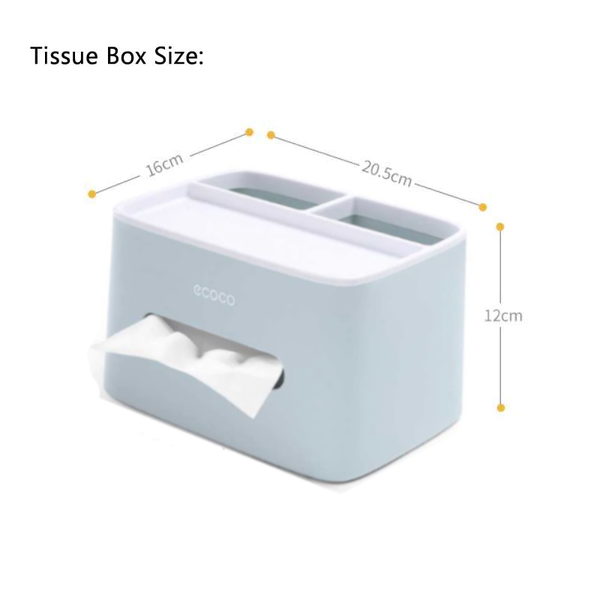 Multi Function Remote Control Storage Cosmetic Tissue Holder Box