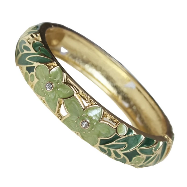 Veile Studios Multicolor Cloisonne Enamel Star Bangle Bracelet Women Jewellery Bracelets