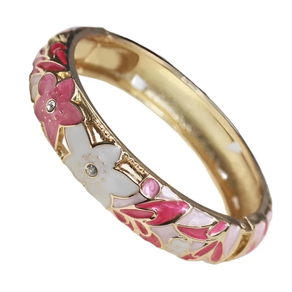 Veile Studios Multicolor Cloisonne Enamel Star Bangle Bracelet Women Jewellery Bracelets