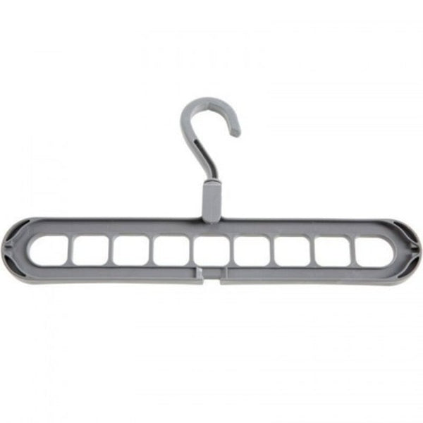 Multifunction Clothes Drying Rack Storage Hanger For Wardrobe Outdoor Balcony Light Gray