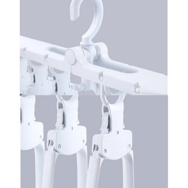 Multifunction Foldable Clothes Hanger For Travel White