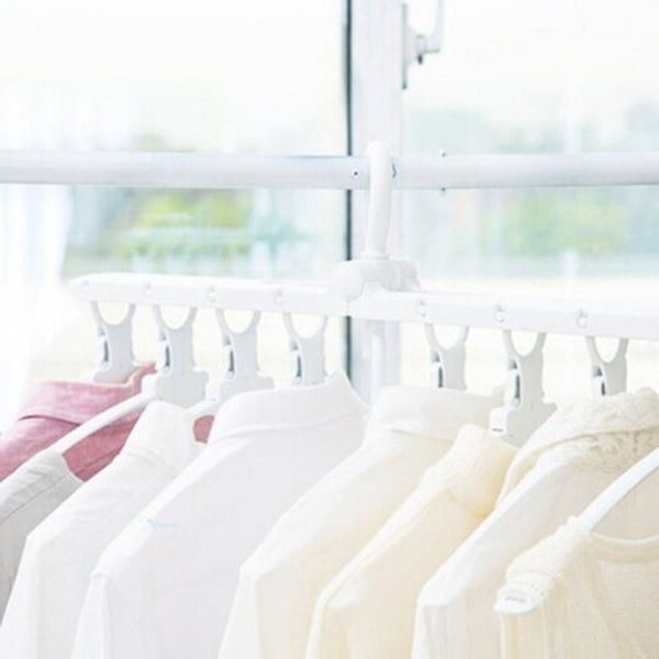 Multifunction Foldable Clothes Hanger For Travel White Clothes Hangers