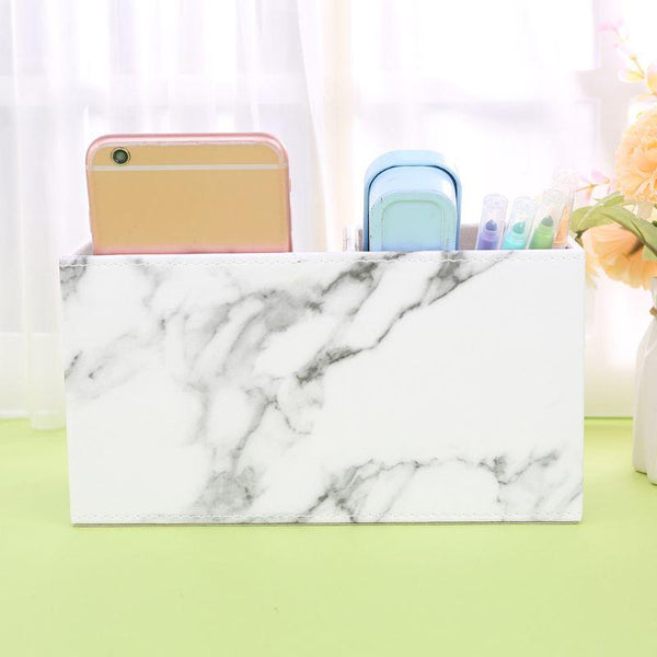Marble Desk Organizer Home Office Storage Solutions