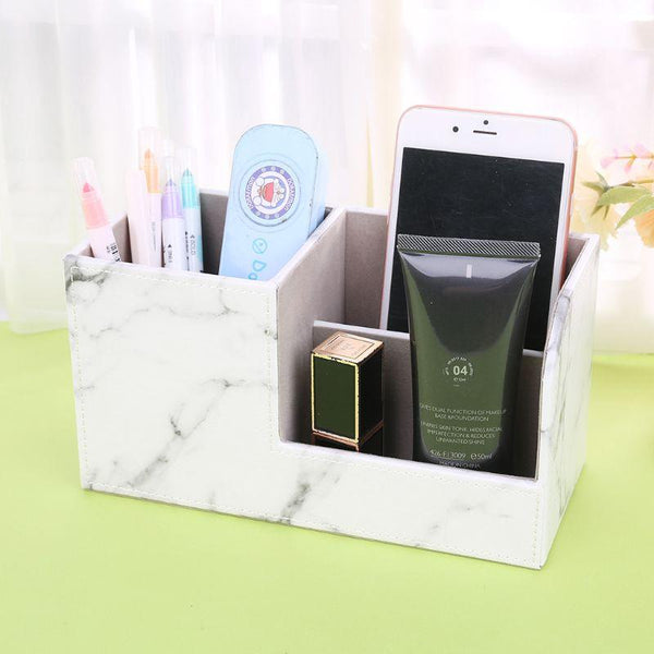 Marble Desk Organizer Home Office Storage Solutions