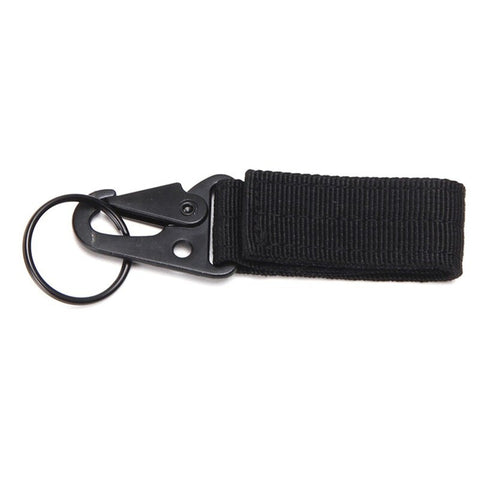 Belt Clip Camping Hiking Bag Webbing Connecting Buckle Hook Key Ring Keychain Keyrings