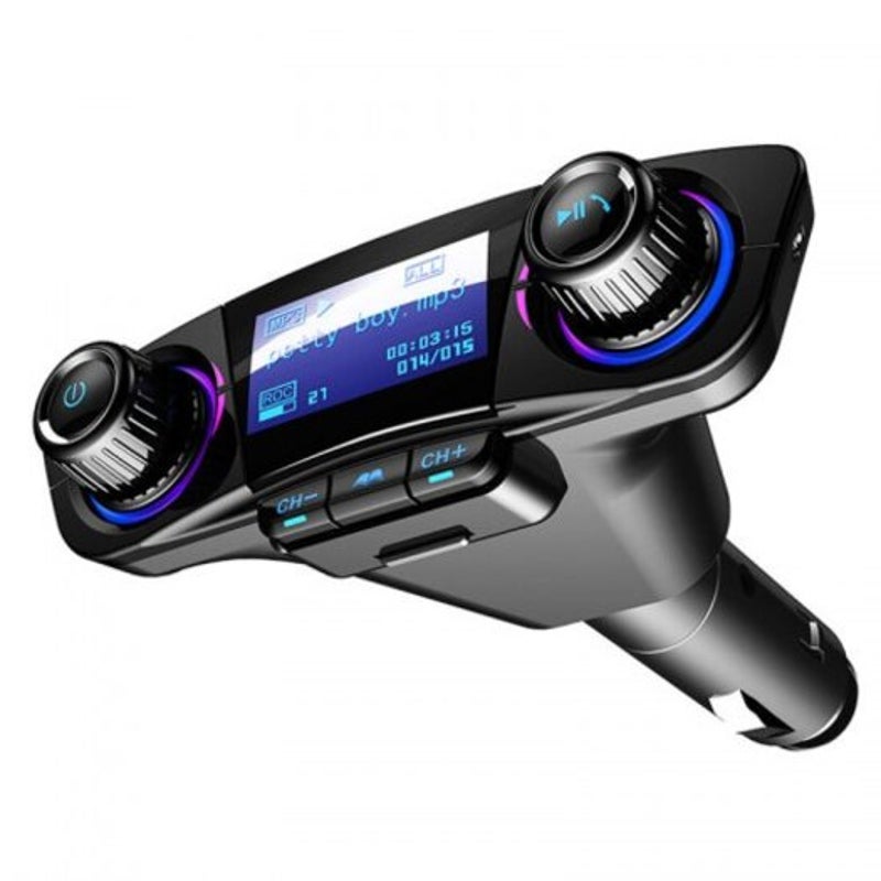 Multifunctional Car Mp3 Player Bluetooth Hand Free Receiver Black Transmitters