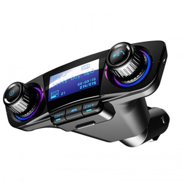 Multifunctional Car Mp3 Player Bluetooth Hand Free Receiver Black Transmitters