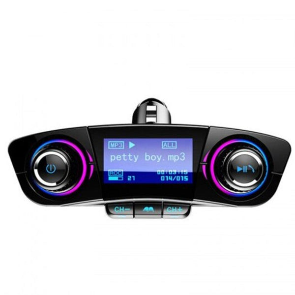 Multifunctional Car Mp3 Player Bluetooth Hand Free Receiver Black Transmitters