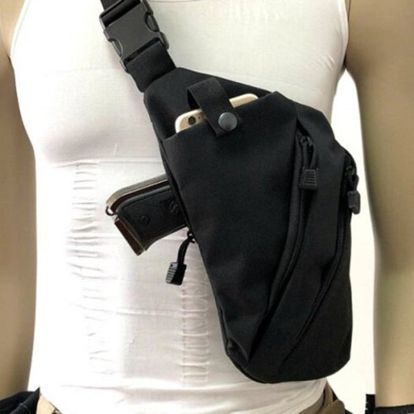 Multifunctional Casual Anti Theft Sports Storage Bag Black Right Shoulder Bags