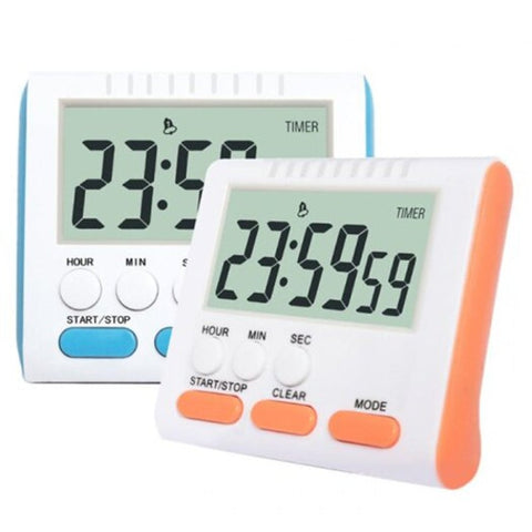 Multifunctional English Large Screen Digital Kitchen Timer Orange Timers