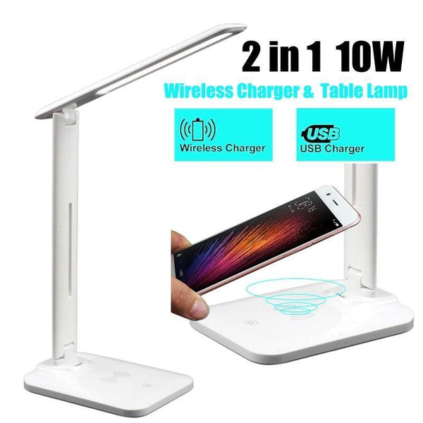 Table Desk Multifunctional Led With Wireless Charger Lamps