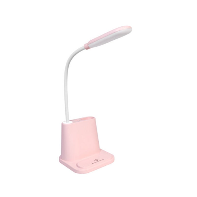 Multifunctional Touch Desk Lamp Student Desktop Eye Protection With Pen Holder Suitable For Office Bedroom Pink Reading Lights