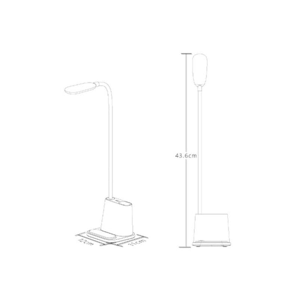 Multifunctional Touch Desk Lamp Student Desktop Eye Protection With Pen Holder Suitable For Office Bedroom Pink Reading Lights