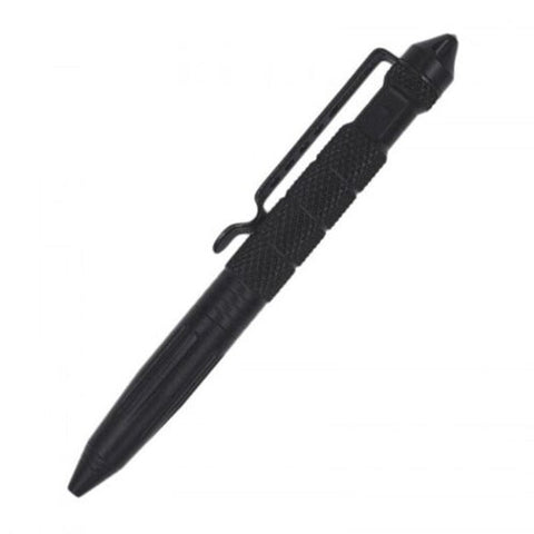 Multifunctional Tungsten Steel Head Tactical Defense Pen Outdoor Survival Black