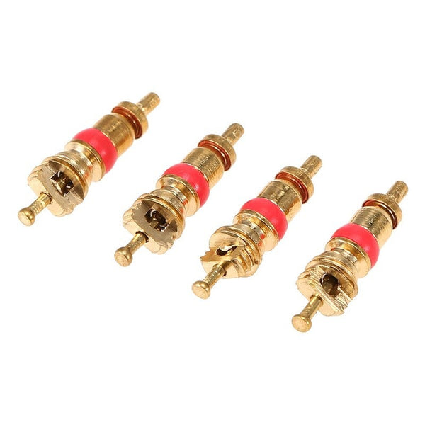 1 Set Copper Valve Core With 5 In 1 Stem Removal Tire Repair Tool Valve Stems Caps