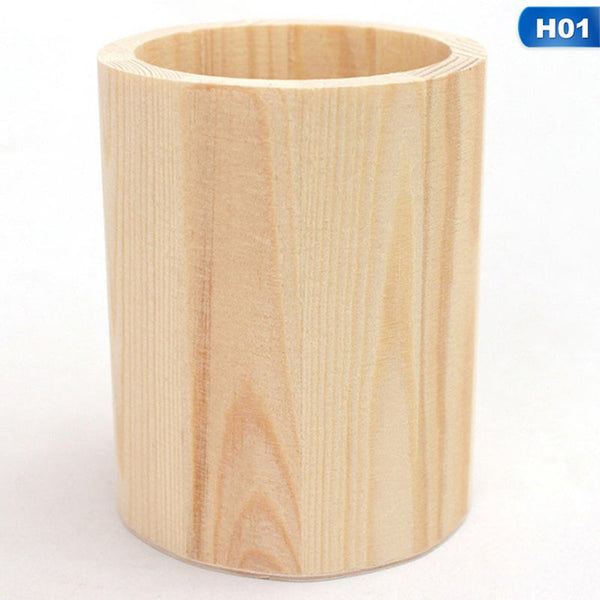 Multifunctional Wooden Office Organizer Fashion Lovely Simplicity Design Pencil Holders Desk Accessories