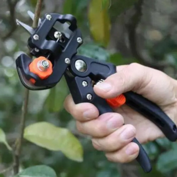 Multifunctional Grafting Fruit Tree Gardening Shear Tool Black Pruning Shears & Snips