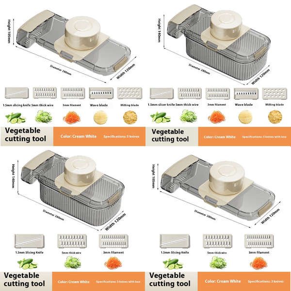Multifunctional Vegetable Cutter For Cutting And Draining Sturdy Food Chopper Choppers
