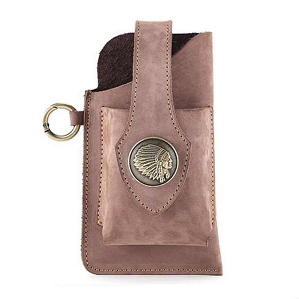 Multifunctional Leather Waist Belt Bag Phone Holder Men Mounts & Holders