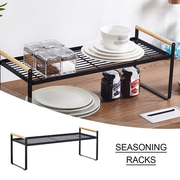 Multilayer Kitchen Sundries Storage Rack Countertops Floors Seasoning Spices Jar Cabinet Table Dish Accessories Racks & Holders