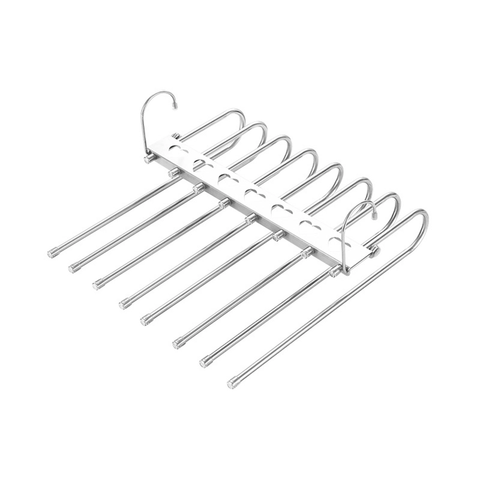 Clothes Hangers Multiple Layers Magic Pants Hangers Scarf Towel Rack Closet Clothes