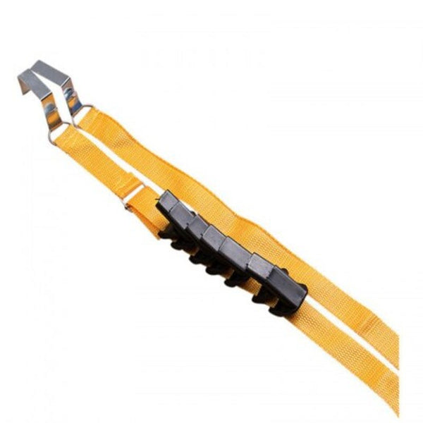 Multipurpose Stainless Steel Over Door Straps Hanger Nylon Belt Coat Rackhat Bag Key 8 Hooks Pink Hooks & Hangers