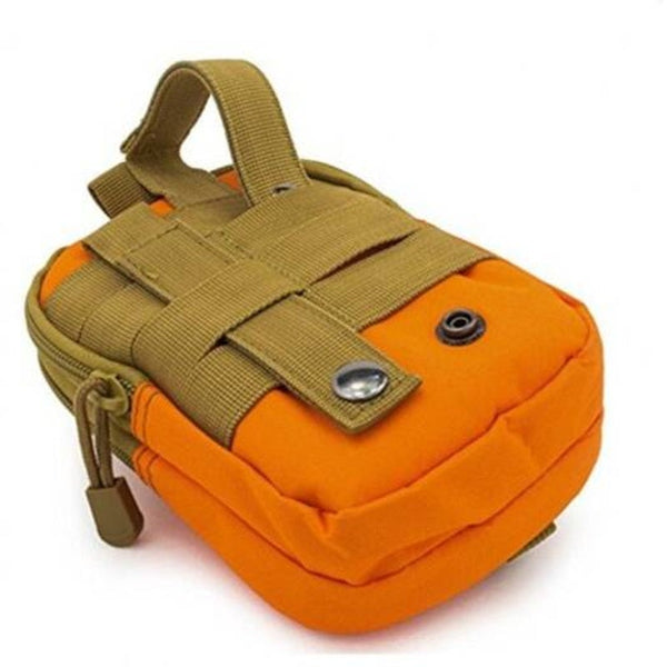 Multipurpose Tactical Utility Gadget Pouch Waist Bag Smart Phone Holster Orange Waist Packs & Bags