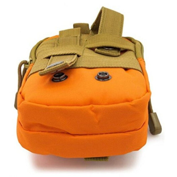 Multipurpose Tactical Utility Gadget Pouch Waist Bag Smart Phone Holster Orange Waist Packs & Bags