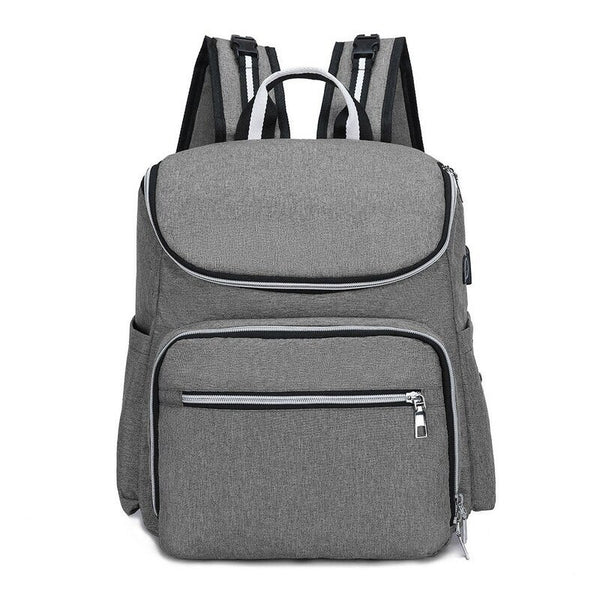Mummy Maternity Nappy Bag With Usb Interface Grey Nappy Bags