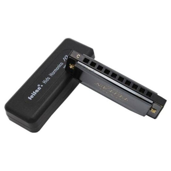 Musical Instrument 10 Hole Harmonica Educational Toy Black Harmonicas