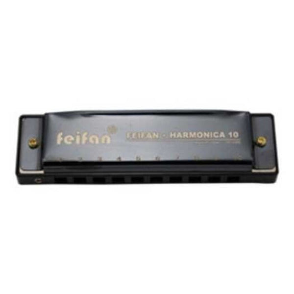Musical Instrument 10 Hole Harmonica Educational Toy Black Harmonicas