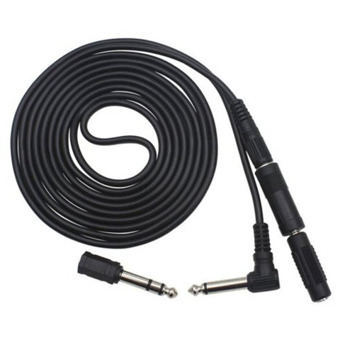 Musical Instrument Audio Equipment 3M Cable With Adapters Black