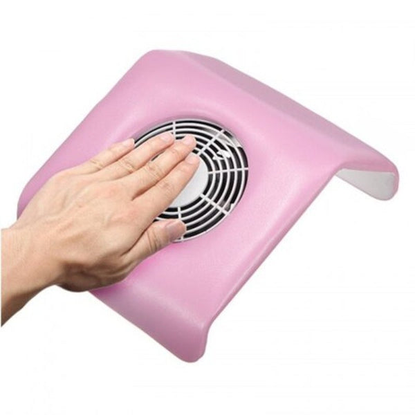 Nail Vacuum Cleaner Suction Dust Collector Manicure Machine With 2 Reusable Collecting Bags White Nail Art Tools