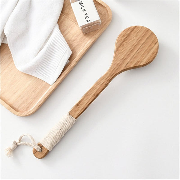 Natural Bristle Bath Brush Long Handle Anti Slip Body Back Massage Care For Bath Brushes & Sponges