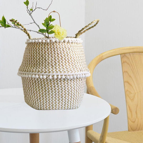 Nordic Woven Basket Boho Decor Storage Solutions Baskets