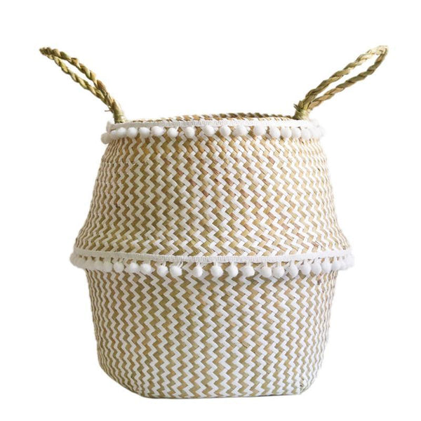 Nordic Woven Basket Boho Decor Storage Solutions Baskets