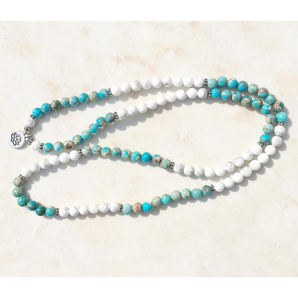 Natural Stone Mala Bracelet 108 Beads Wrap Jewellery