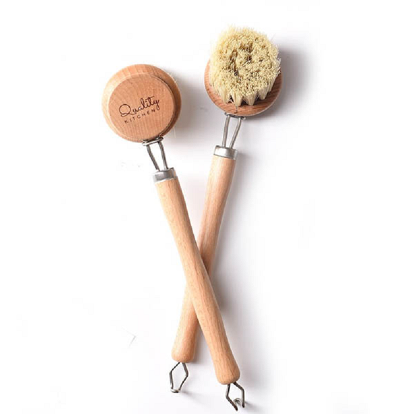 Natural Wood Dish Brush Kitchen Sink Accessories Cleaning Brushes