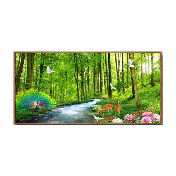 Natural Forest Wall Art Pictures Canvas Painting Landscape Living Room Decor Posters & Prints