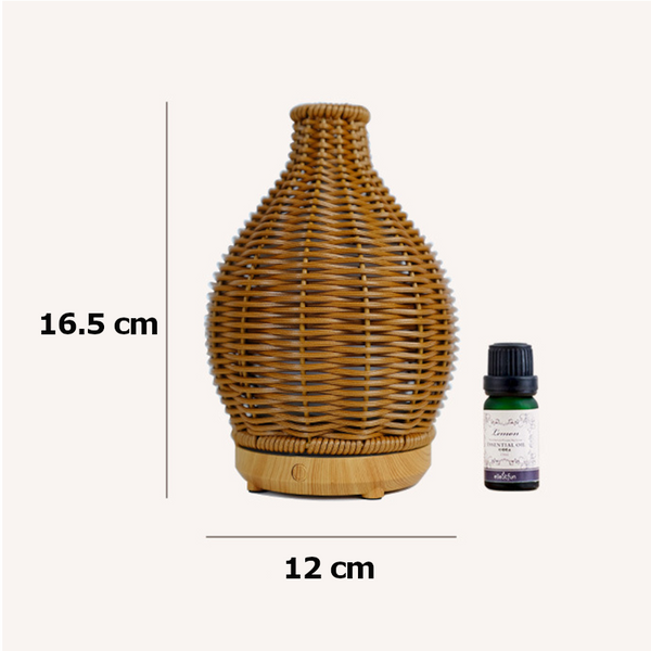 Natural Rattan Humidifier Essential Oil Diffuser Aromatherapy