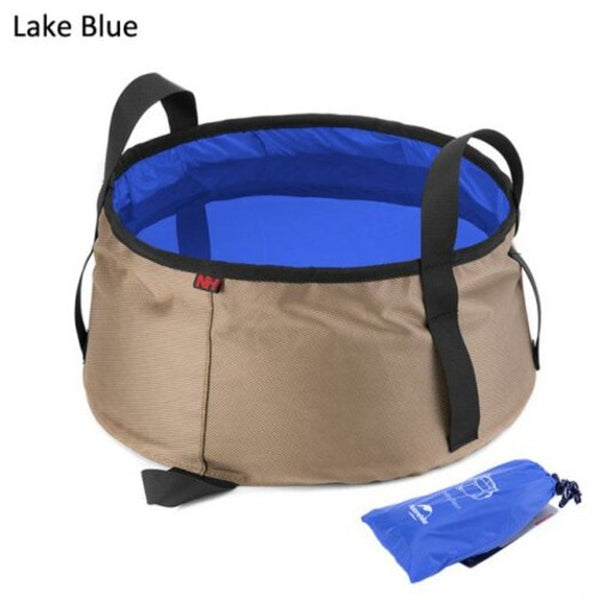 Naturehike 10L Outdoor Folding Wash Basin Lake Blue Camping Wash Basins