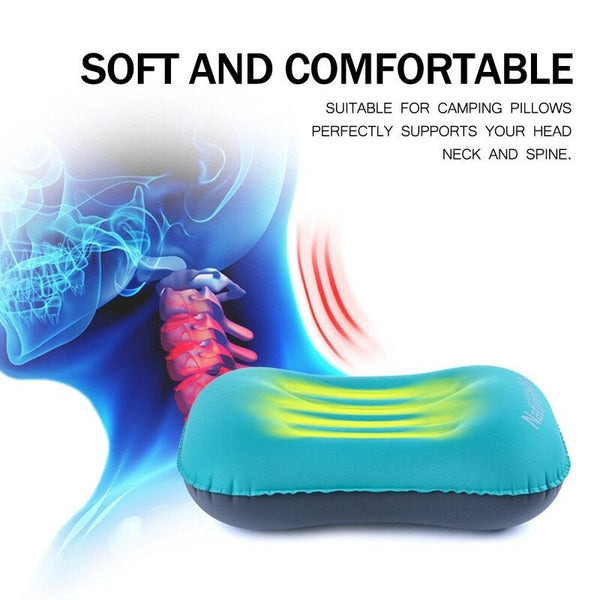 Naturehike Inflatable Outdoor Camping Travel Pillow Green Pillows